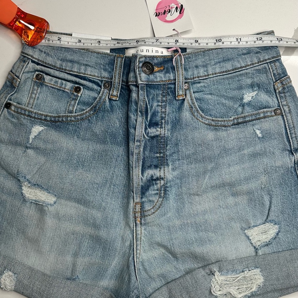 Eunina Olivia Ultra High Rise Mom Shorts – Size S - Picture 6 of 10